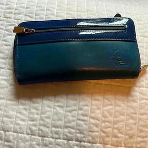 One Odd Bird brand wallet teal blue color